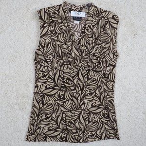 JKLA‎ California* Women's Sleeveless Low Crossover Front Blouse Size~ Small